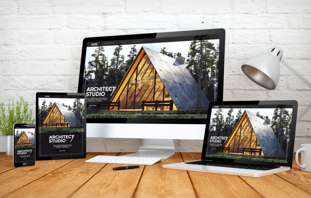 responsive website on moblie tablet laptop and desktop